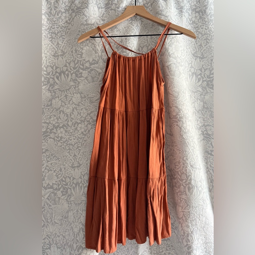 Roxy Boho Dress in Warm Terracotta